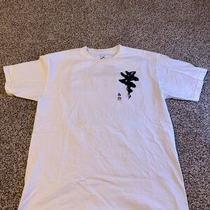Moral Fiber x HiroYoshi4 White Graphic Men's T-Shirt